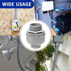 (1" Conduit Coupling 10 Pack) Yariwiz 1 inch Plastic Liquid Tight Conduit Coupling