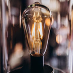 6pcs ST38 Edison Small Bulb 2W Equivalent to 15W-20W E12 Warm Base Clear Glass LED Bulbs for Chandeliers Fans Candelabras Outdoor ST38 String Lights