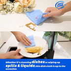 Reusable J Cloths, Disposable Kitchen Cleaning Cloths Dish Towels Dish Cloth Reusable Cloths for Kitchen, Bathroom, Household Cleaning (Blue & Green 100 Pack)