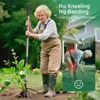 Suchtale Metal Weeder，Stand Up Weed Puller Tool with Long Handle – Heavy-Duty All-Metal Weeder with Upgraded Pincer Claw – Pull Weeds from The Root Without Bending, Pulling, or Kneeling