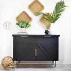 Dixie Belle Paint Company Chalk Finish Furniture Paint - Caviar (32oz) - Matte Black Chic Chalk Mineral DIY Furniture Paint