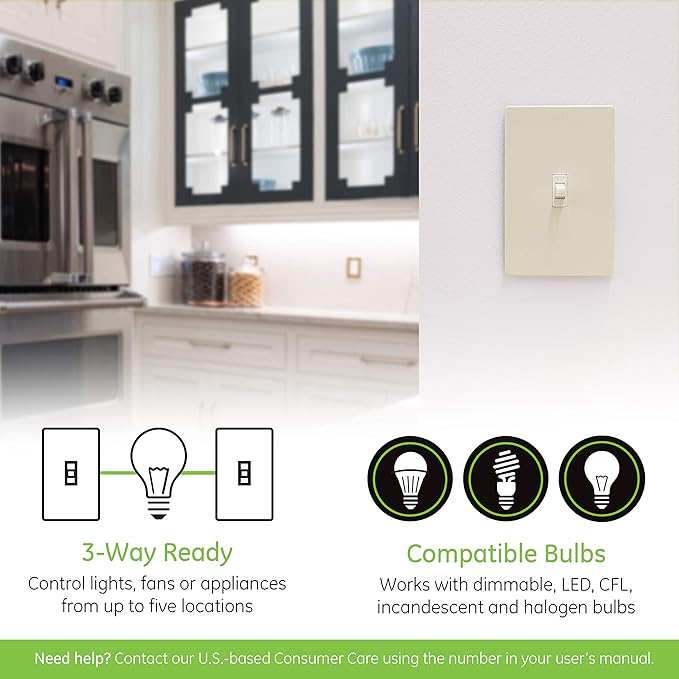 Enbrighten Almond Z-Wave Plus Smart Light Switch with QuickFit and SimpleWire, 3-Way Ready, Compatible with Alexa, Google Assistant, ZWave Hub Required, Repeater/Range Extender, Toggle, 24 Pack, 82686