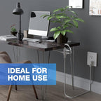 3 Prong Power Extension Cord with Multiple Outlets 6 FT, 16/3 Gauge Multi 3 Outlet Wire, 90 Degree Angled Male Plug, 16 AWG Grounded Wire (13A 125V 1625W), ETL Listed, White Cable with 25 Cable Ties