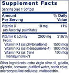 Life Extension Super K, Vitamin K1, Vitamin K2 mk-7, Vitamin K2 mk-4, Vitamin C, Bone/Heart/arterial Health, 3-Month Supply, Gluten-Free, 1 Daily, Non-GMO, 90 softgels (Pack of 2)