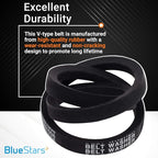 BlueStars 4-Pack Ultra Durable 27001006 Washer Drive Belt - Compatible with Amana Maytag Speed Queen Washers - Replaces 38174 WP27001006 40053601 40053606 PS11740577