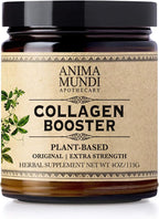 Anima Mundi Vegan Collagen Powder - Plant-Based & Organic Collagen Booster - Helps Support Collagen & Keratin Production for Healthy Skin, Hair, Joints & Bones (4oz/113g)