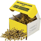 #10 x 4 Wood Screws by Grindy (200pack/2.5LBS) – DIY Deck Screws for Cabinet, Furniture & Other Projects – 1500H Golden Ruspert Treatment – for Indoor & Outdoor Use