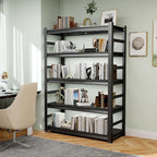 Garage Shelving Units, Heavy Duty 5-Tier Storage Shelves, Metal Adjustable Storage Rack, Steel Shelves, 2750 lbs Capacity, Industrial Shelving for Heavy Tools (Black, 23.62"Dx47.24"Wx77.44"H, 5-tier)