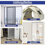 KING MOUNTAIN Grey Window Screen Repair Tape,3inX20FT Heavy Duty Screen Repair Kit for Window Screen and Screen Door Tears Holes,Strong Adhesive & Waterproof Window Screen Patch