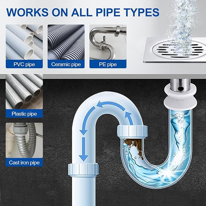 BELL BIRD Drain Opener,Powerful Unclogging,Crystal lye, Sodium hydroxide, Unclog drains, Bathroom sinks, Kitchen sinks, Shower pipes (3 PSC, Gram, 780)