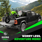 Rhino USA Ratchet Straps Heavy Duty Kit (2-Pack) - 1.6 Inch x 8 Feet (5,208lb Break Strength) - Ultimate Tie Down Straps with Safety S Hooks for Trucks, ATV, UTV, Motorcycle, Cargo & More - Gray