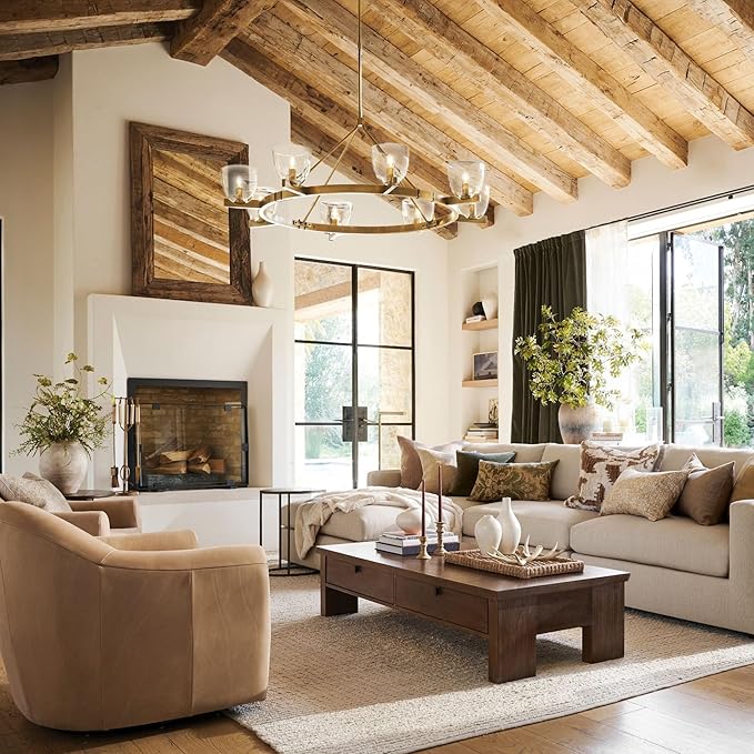 6-Pack E12 LED Candelabra Bulbs,6W 60W Equivalent, 5000K Daylight 600LM Dimmable Edison Bulbs, B10 B11 Clear Vintage Candle LED Bulbs for Chandeliers, High Brightness, Natural White Light