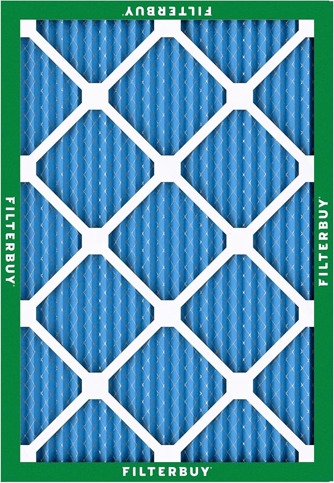 Filterbuy 18x24x1 Air Filter MERV 13 (MPR 1900) Health Defense Replacement (6-Pack), Electrostatic Pleated HVAC AC Furnace Filters, Made in USA (Actual Size: 17.38 x 23.38 x 0.75)