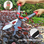 Loppers Hedge Shears & Pruners Combo Set 3-Piece Hedge Clippers, Heavy Duty Tree & Shrub Care Kit for Yard, Lawn & Garden, Professional Branch Cutter Tree Trimmer for Indoor & Outdoor Gardening