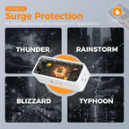 Flat Plug Extension Cord 5 FT, TESSAN Surge Protector Power Strip with 4 AC Outlets 3 USB Ports(2 USB C), 900 Joules Protection, Suitable for Home Office Dorm, Desk Organizers and Accessories