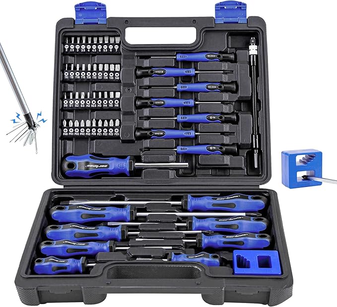 CARTMAN 59 Pieces Precision Screwdriver Set，Professional Magnetic Repair Tool Kit for Home, Bicycle Office Equipment And Car Repairs