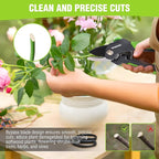 WORKPRO 8.5" Bypass Pruning Shear, Heavy Duty Garden Scissors & Clippers with Labor-Saving Design, Handheld Gardening Shears with Sharp Blade for Branch Trimming and Floral arrangement