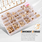 111Pcs Hose Pipe Fitting Assortment Kit, NPT Adapter, Reducer Bushing, Hex Nipple, Close Nipple, Reducing Hex Coupling, 90°Street Elbow, 90°Elbow, Hex Plugs, Hex Thread Plug, Cross Fitting