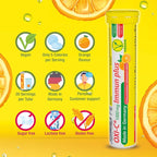 T&D Oxi C 1000 mg Vitamin C - 140 Vegan Drink Effervescent Tablets - Orange Flavor - Made in Germany