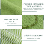 SINLAND Microfiber Dish Cloth for Washing Dishes Dish Rags Best Kitchen Washcloth Cleaning Cloths with Poly Scour Side 5 Color Assorted 7.87inchx7.87inch 10pack