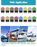 Automotive Low Profile ATC ATO Fuse Car Resettable 3A 5A 7.5A 10A 15A 20A 25A 30A Standard Fuses Manual Reset Fuses Blade Circuit Breaker for Boat Truck SUV Motorcycle 32VDC Fuse Assortment Kit