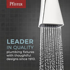 Pfister Arkitek Kitchen Faucet with Pull Out Sprayer, Single Handle, High Arc, Matte Black Finish, LG534LPMB