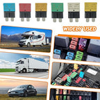 Auto Reset Circuit Breaker Fuse E37 Low Profile ATC/ATO 14V DC 5A 10A 15A 20A 25A 30A Type 1 car Mini Fuses Circuit Breakers（6 pcs Mixed）