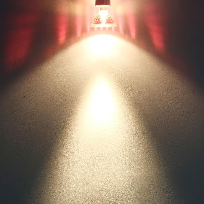 MR16 Halogen Light Bulbs 50W 12V 2 Pin GU5.3 Base Dimmable, Spot Light Bulbs, Indoor Spot 50W MR16 Bulbs with Clear Glass Cover, 6 Pack