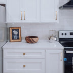 COTYKILEY 10 Pack 7 Inch(177mm) Champagne Copper Kitchen Cabinet Handles Brushed Brass Cabinet Pulls Cabinet Door Handles Gold Kitchen Cabinet Hardware Cupboard Drawer Pulls Dresser Handles