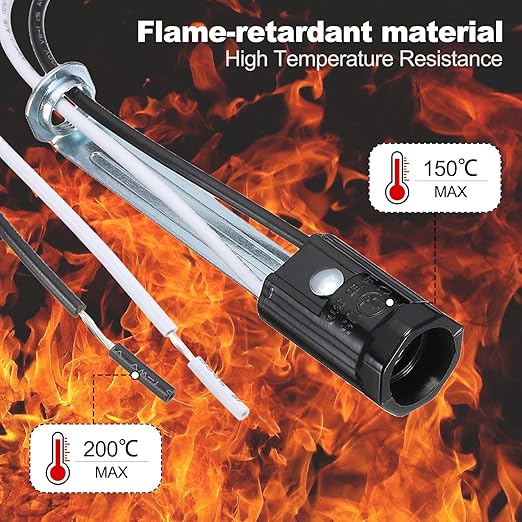 PATIKIL Candelabra Base Lamp Holder Light Socket, 3pcs UL Listed Keyless E12 Bulb Socket with 9.8" Wire Leads for E12 Incandescent LED Light Bulbs, 3.7" Tall