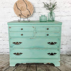 Dixie Belle Paint Company Chalk Finish Furniture Paint - Mint Julep (4oz) - Matte Mint Green Chic Chalk Mineral DIY Furniture Paint