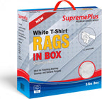 Premium White T-Shirt Cleaning Rags (5 lbs. Compressed Box of Rags) – White Cotton Cloths for Cleaning, Staining, Painting, Oil, Grease & Dust Removal