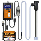 1800W Fully Submersible, Portable Electric Pool and Hot Tub Immersion Water Heater with Thermostat, GFCI for Bathtubs, Baptism Pool, Swimming Poo