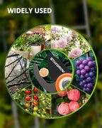 Pruning Shears, Garden Shears - 6.9" Garden Clippers, Gardening Scissors with Rust Resistant SK5 Stainless Steel Blade, Cuts 3X Easier, Weak Hand Arthritis Pruners for Gardening - Orange