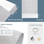 Motorized Blinds with Remote Cordless Automatic Motorized Shades Custom Blinds for Windows Smart Curtains Compatible with Alexa Google Home(Light Filtering Jacquard Grey,W68 x H72in)