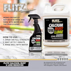 Flitz Calcium, Rust, & Lime Remover - 16oz Bottle of USA-Made Limescale Remover for Toilets, Showers, and More - Powerful Spray that Instantly Eliminates Tarnish, Grease, and Other Grime (6 Pack)