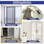 KING MOUNTAIN Black Window Screen Repair Tape,3inX10FT Heavy Duty Screen Repair Kit for Window Screen and Screen Door,Strong Adhesive & Waterproof Window Screen Patch