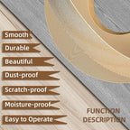 GSCIT Club Birch Edge Banding, 3 inch x 100ft roll of Wood Veneer Edge Banding Pre-glued Flexible, Real Wood Tape Banding for Cabinet Repair Furniture Restoration