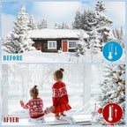 Window Insulation Kit, 87 × 394 Inch Plastic Window Coverings for Winter, Thicken Window Shrink Film Insulator Kit Windows Waterproof Winterizing with 4 Double-Sided Tape for 3 Pcs 7 x 9 Ft Windows