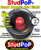 StudPoP® Original Smart Magnetic Stud Finder – No Batteries, No Calibration, 3X More Reliable, Perfect for Lath & Plaster, Metal Studs – Visual & Audible Indicator, Simple & Fun to Use – 1" Magnet