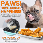 Baker's Friend Dog Treat Maker Machine in 2 Shapes, 16 Bones Dog Treat Molds Gifts for Dog Lovers, Personalized Dog Gifts, Snack Machine, Brush & Recipes Included, Aqua