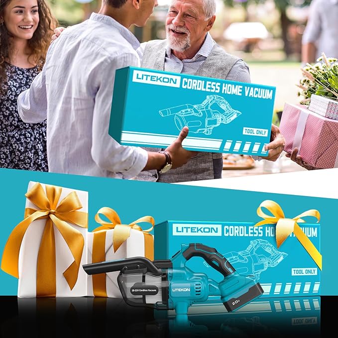 Cordless Vacuum Cleaner Compatible with 𝗠𝗔-𝗞𝗜𝗧𝗔 Battery, 20000Pa High Power Handheld Vacuum with HEPA Filter, 5 in 1 Portable Electric Vacuum With LED Light for Carpets, Floors&Cars (No Battery)