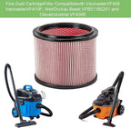 2 Pack Vacmaster Filter Replacement Compatible with Vacmaster VF408, VF410P, Wet/Dry Vac Beast VFB511B 0201 and Cleva Industrial VF408B, for Jobsite and Floor Vacs, for Vacmaster Attachments