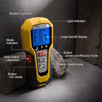 PREXISO Stud Finder Wall Scanner 5-in-1 Wall Stud Finders & Scanners, Stud Finder Tool with LED Indicator for Center Finding, Wood Ac Wire Metal Joist Pipe Stud Detector