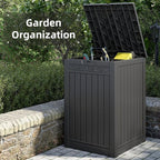 48 Gallon Package Delivery Box for Porch, Outdoor Storage with Lockable Secure, Large Double Wall Resin Outdoor Package Delivery and Waterproof