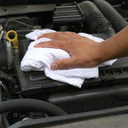 Premium White T-Shirt Cleaning Rags (5 lbs. Compressed Box - Pack of 8) – White Cotton Cloths for Cleaning, Staining, Painting, Oil, Grease & Dust Removal