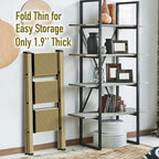 3 Step Ladder,Aluminum Folding Step Stool for Adults,Step Ladder with Wide Anti-Slip Pedal,330 lbs Capacity for Home,Office,Kitchen,Library(Gold)