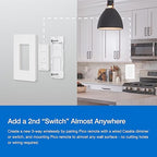 Lutron Caseta Original Smart Dimmer Switch Kit w/ Hub, with Pico Remote, Wallmount Bracket, & Smart Hub, Works with Alexa, Apple Home, Google Home, 3 Way, 150W, No Neutral Req, P-BDG-PKG1W-A