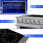 CT Copper Tailor 36 Inch Electric Range with Convection Oven,Freestanding Oven, 6.0 cu. ft. Capacity,in Stainless Steel