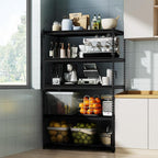 WORKPRO 5-Tier Metal Shelving Unit, 48”W x 24”D x 72”H, Heavy Duty Adjustable Storage Rack, 4000 lbs Load Capacity (Total), for Garage, Basement, Warehouse, Workshop